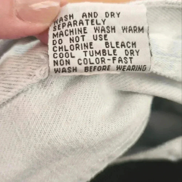 GUC Vintage Jordache Acid Wash Lace Heart Jeans, Size 15/16 or Modern Size 12 - Picture 12 of 12